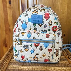 Loungefly Pixar Cream Backpack for Kids